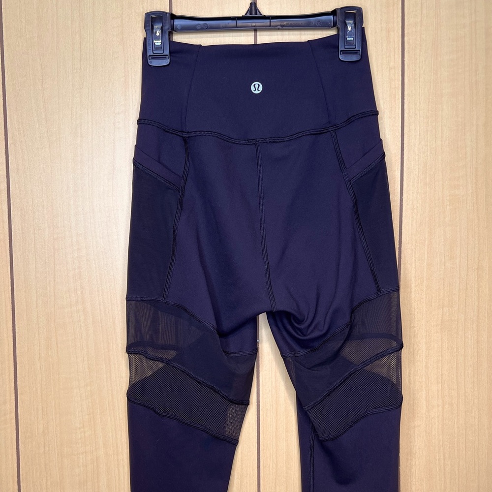 Lululemon Athletica Wunder Under Hi-Rise Tight Mix & Mesh Leggings